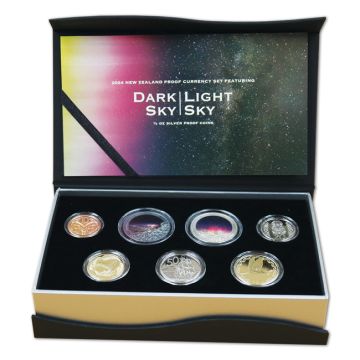2024 1 oz New Zealand Silver New Zealand Silver Proof Currency Set - Night Skies PP
