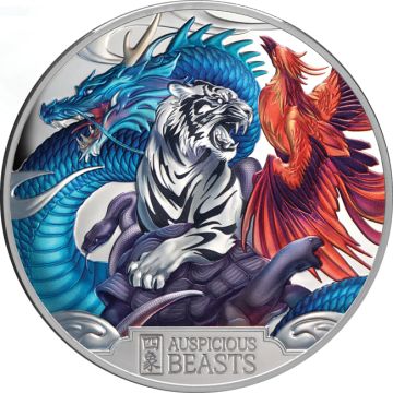 2024 155.35g Niue Silver Auspicious Beasts PP