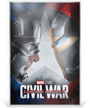 2025 46.61g Niue Silver Captain America: Civil War PP