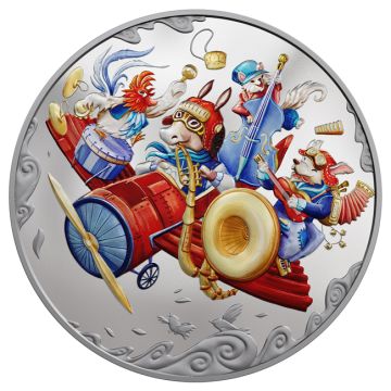 2025 1 oz Niue Silver Town Musicians of Bremen PL