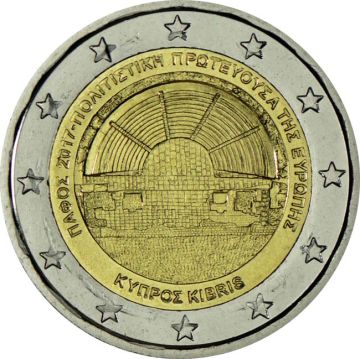 2017 Cyprus Copper-Nickel 2017 Cyprus Copper-Nickel Paphos - European Capital of Culture Copper UNC UNC