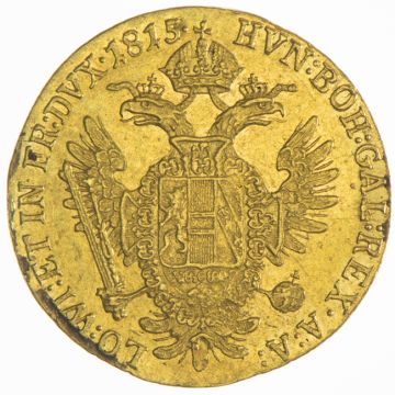 1815 Gold Ducat SS, Kr., signs of binding (?)