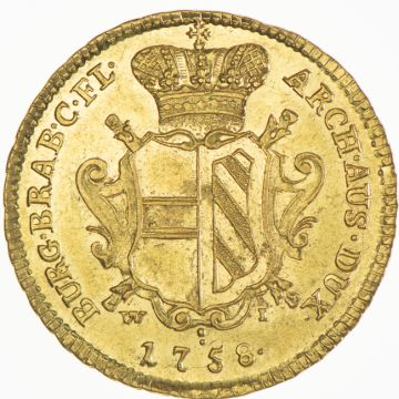 2 Souverains dor 1758 Wien