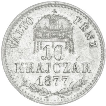 10 Krajczár 1877 VALTO PENZ KB