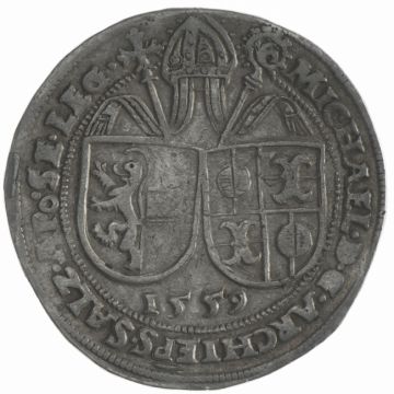 1559 Austria Silver Guldiner of Salzburg VZ-, small freight, Hsp.