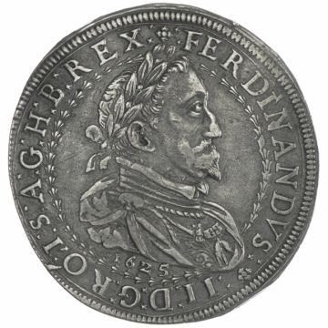 1625 Silver Thaler Graz VZ-, slightly underweight, small child.