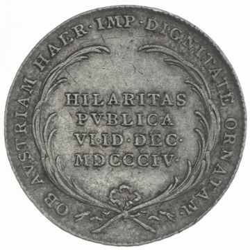 1804 Silver AR Token on the adoption of the imperial title VZ, small crown.