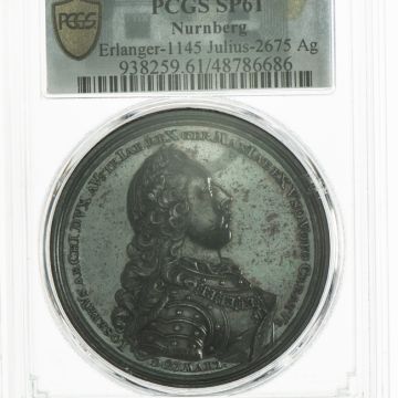 1764 Austria Silver Austria Silver AR Medal on the election of Joseph II to Roman King VZ, in PCGS Plastikholder SP 61