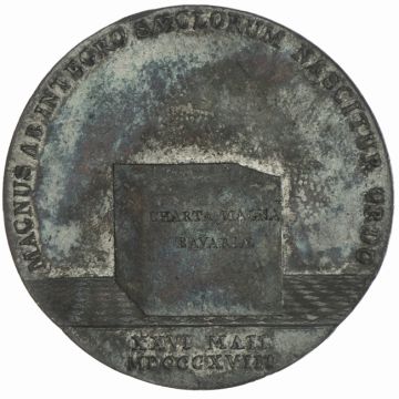 1818 Germany Silver Taler  Verfassung CHARTA MAGNA BAVARIAE