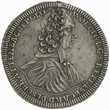 1724 Czech Republic Silver Czech Republic Silver Thaler Olmutz VZ-, small crack, nice patina, handle trace