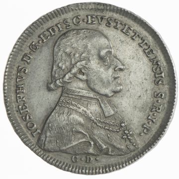 Silver 1/2 Taler Eichstätt SS+, Henkelspur