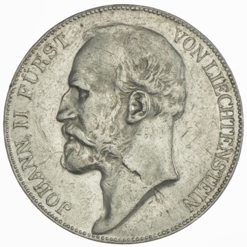 1915 Silver 5 Kronen fast VZ, Kr. am Avers