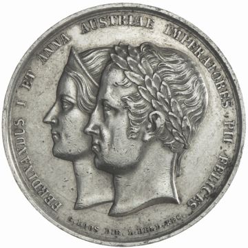 Silver Silver Auf die Kronung zum konig von Bohmen SS, Kr. Henkelspur oder Randschaden?