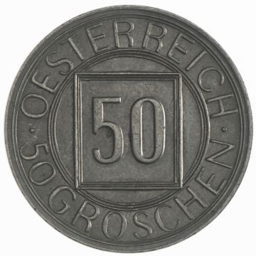 50 Groschen 1934 sog. Nachtschilling