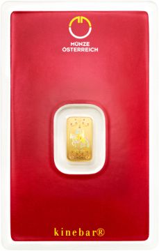 Austrian Mint Gold Bar 1 g - Kinegram