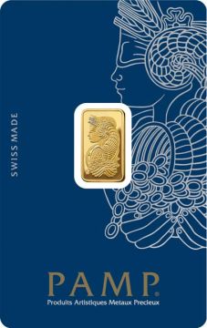2.50g Switzerland Gold Pamp Fortuna customary in banking