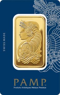 50g Switzerland Gold Pamp Fortuna customary in banking
