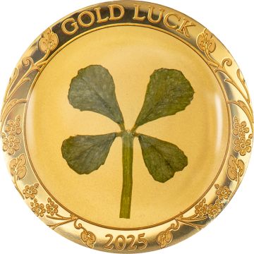 2025 Palau Gold 2025 Palau Gold Four-Leaf Clover Lucky Coin PP PP
