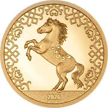 2026 0.49g Mongolia Gold 2026 0.50g Mongolia Gold Lunar Horse PP PP