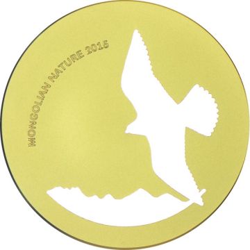 2015 14.38g Palau Silver Palau Silver Mongolian Nature - Saker Falcon UN