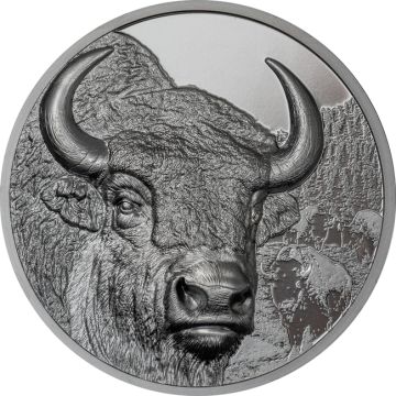 2025 2 oz Mongolia Silver Mongolia Silver Bison BP