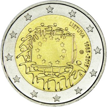 2015 Lithuania Copper-Nickel 2015 Lithuania Copper-Nickel European Flag UNC UNC